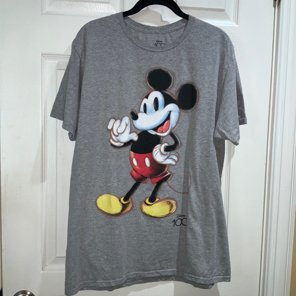Disney 100 year anniversary Mickey Mouse tee shirt Sz L